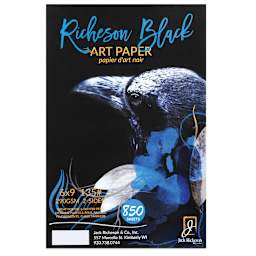 Richeson Black Art Paper Bulk Pack - 6" x 9", 850 Sheets, 135 lb