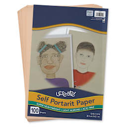 Pacon UCreate Self Portrait Paper - 12" x 18", 100 Sheets (with cover sheet)