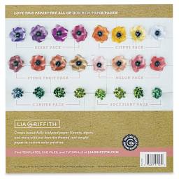 Frosted Craft Paper - Back of package of Berry Color paper