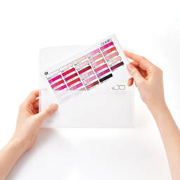 Copic Color Swatch Cards (finished cards being put in envelop)