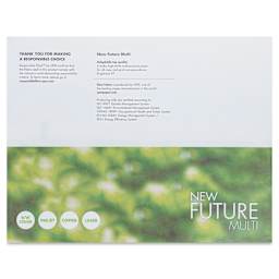 New Future Multipurpose Copy Paper - 8-1/2" x 11", 500 Sheets back of packaging