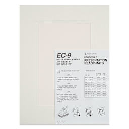 Stu-Art Economy Ready-Mats with Backing - 9" x 12", Pkg of 25, front of packaging