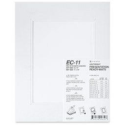 Stu-Art Economy Ready-Mats with Backing - 11" x 14", Pkg of 25, front of packaging