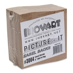 Locking Chipboard Easels - 4", Chipboard, Single-Wing, Pkg of 100