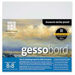 Ampersand Gessobord - 8'' x 8'', 2'' Cradled