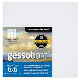 Ampersand Gessobord - 6'' x 6'', 2'' Cradled