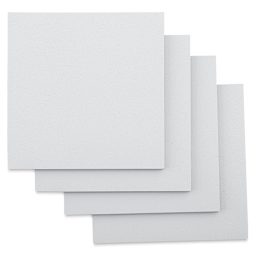 Ampersand Gessobord - 4" x 4", 1/8" Flat, Pkg of 4 (boards without label)