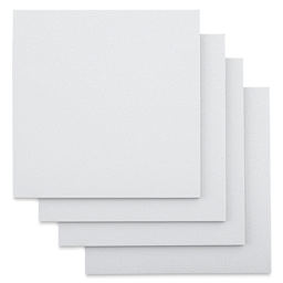Ampersand Gessobord - 5" x 5", 1/8" Flat, Pkg of 4 (boards without label)