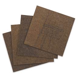 Ampersand Gessobord - 6" x 6", 1/8" Flat, Pkg of 4 (back of the boards)