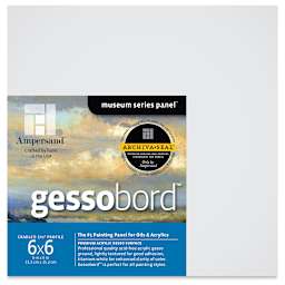 Ampersand Gessobord - 6'' x 6'', 1-1/2'' Cradled