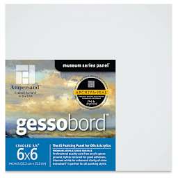 Ampersand Gessobord - 6'' x 6'', 3/4'' Cradled