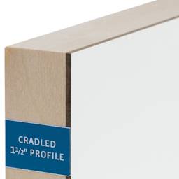 Ampersand Gessobord - Closeup of 2 1/2" Cradled Gessobord profile
