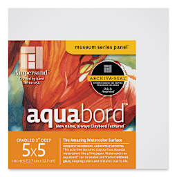 Ampersand Aquabord Panel - 5" x 5", 2" Cradled