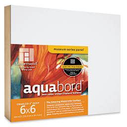 Ampersand Aquabord - 6" x 6" x 2", Deep Cradled