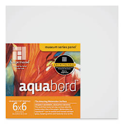 Ampersand Aquabord Panel - 6" x 6", 7/8" Cradled