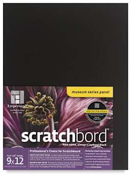 Ampersand Scratchbord - front view of 9 x 12 package shown