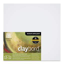 Ampersand Claybord - 12'' x 12'', 3/4'' Cradled