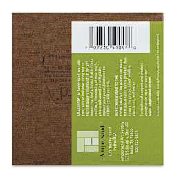 Ampersand Claybord - 4" x 4", 1/8" Flat, Pkg of 4 (back of a panel)