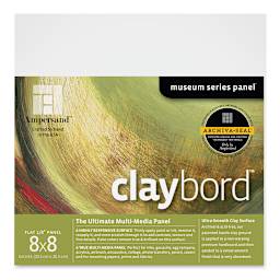 Ampersand Claybord - 8" x 8", 1/8" Flat