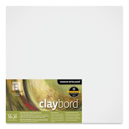 Ampersand Claybord - 16'' x 16'', 1-1/2'' Cradled