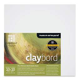 Ampersand Claybord - 10'' x 10'', 1-1/2'' Cradled