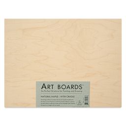 Art Boards Natural Maple Panel - 9" x 12", 1" Cradle - front in package
