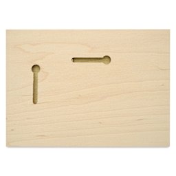 Art Boards Natural Maple Panel - 5" x 7", uncradle - back