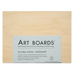 Art Boards Natural Maple Panel - 6" x 8", uncradle - front in packaging