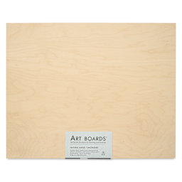 Art Boards Natural Maple Panel - 16" x 20", Uncradled - front in packaging