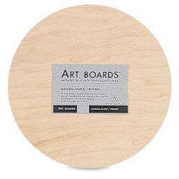 Art Boards Natural Maple Panel - 8" Round, Uncradled