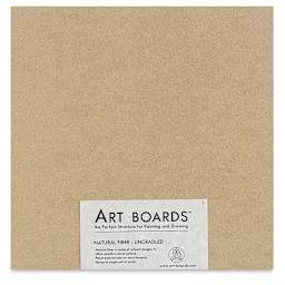 Art Boards Natural Fiber Painting Panel - 12" x 12" x 3/8", Uncradled