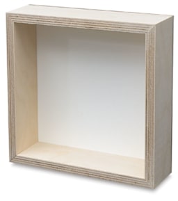 Ampersand Gessobord Shadow Boxes - Right angle view of Shadow box 
