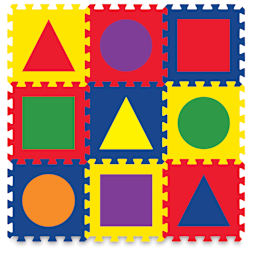 WonderFoam Carpet Tiles - 9 Shape Tiles linked together
