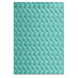 Sizzix 3-D Textured Impressions Embossing Folder - Woven pattern Folder

