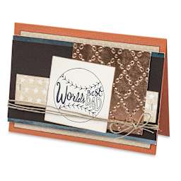 Sizzix Foil Adhesive Sheets - Finished Father's Day Card with Foil Adhesive decoration 