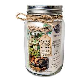 DIY Terrarium Jar Kits - Front of Newport Terrarium Jar with label