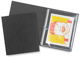 Prat Laser Refillable Spiral-Book - 2 shown, one open with art and one closed