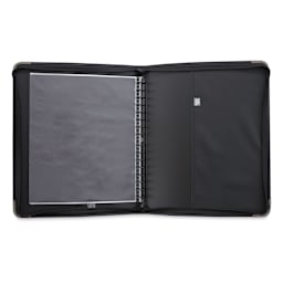 Prat Start 2 Presentation Case - 17'' x 14'' (case open, showing multi-rings and sleeves)