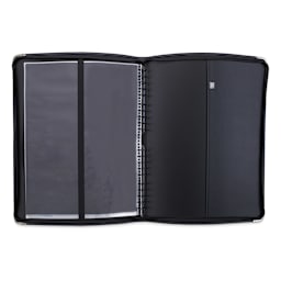 Prat Start 2 Presentation Case - 24'' x 18'' (case open, showing the multi-rings and sleeves)