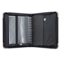Prat Start 2 Presentation Case - 11'' x 8-1/2'' (case open, showing multi-rings and sleeves)