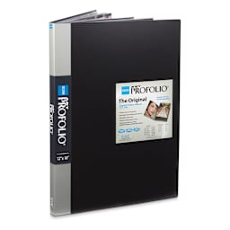 Itoya Original Art Profolio - 18" x 12", Black, Portrait, 24 Pages