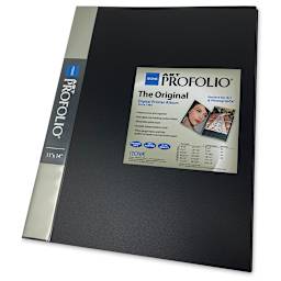 Itoya Original Art Profolio - 14" x 11", Black, Portrait, 24 Pages