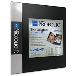 Itoya Original Art Profolio - 10" x 8", Black, Portrait, 24 Pages