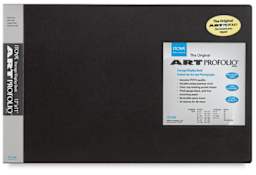 Itoya Original Art Profolio - 11" x 17", Black, Landscape, 24 Pages