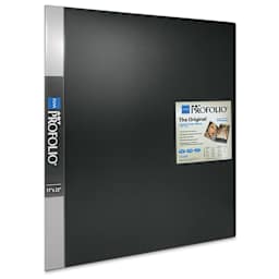 Itoya Original Art Profolio - 22" x 17", Black, Portrait, 24 Pages