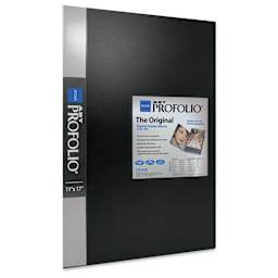 Itoya Original Art Profolio - 17" x 11", Black, Portrait, 24 Pages