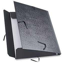 Cachet Classic Portfolios - Single portfolio slightly open showing loose ties