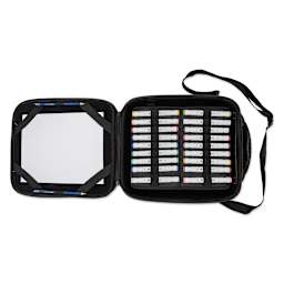 Itoya Profolio Marker and Pad Carrying Case - 9 x 12, open