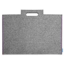 Itoya Profolio Midtown Bag - Single Gray bag shown upright