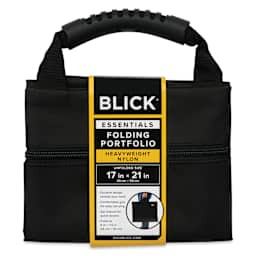 Blick Essentials Folding Portfolio - 17" x 21", folded, front of packaging